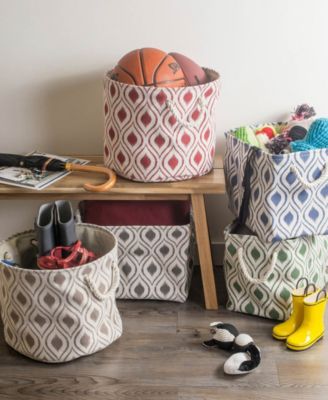 Design Import Storage Bin Ikat, Rectangle