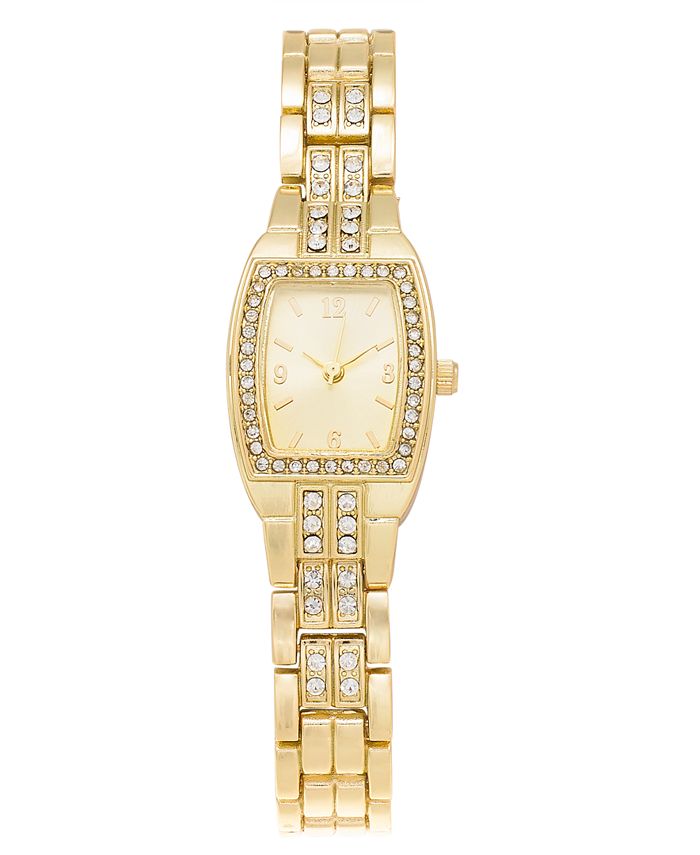 Charter Club Women's Crystal & Gold-Tone Bracelet Watch 20mm, Created ...