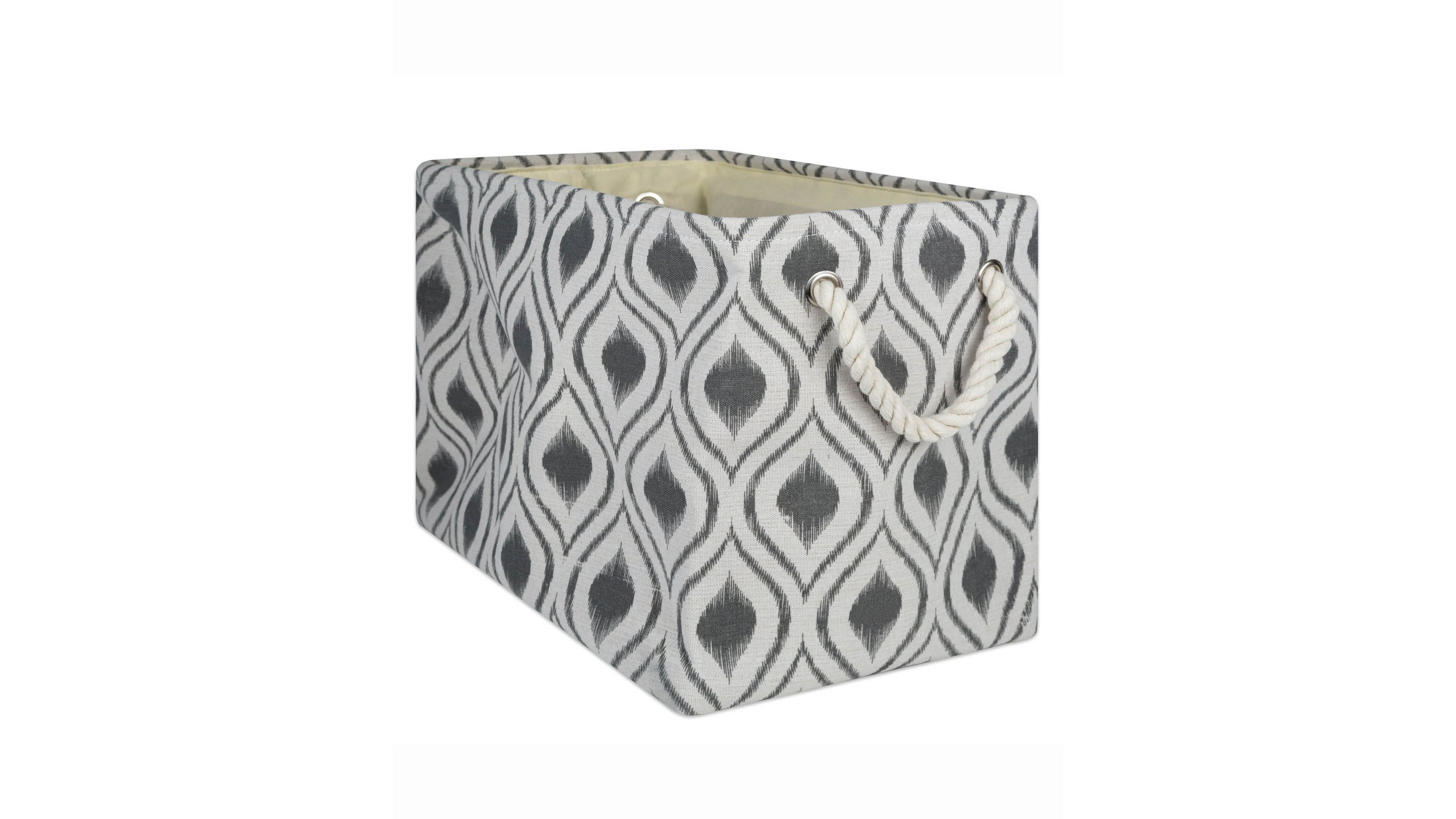 Design Import Storage Bin Ikat, Rectangle