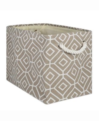 17" Rectangle Stained Glass Storage Bin