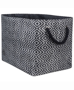 Design Import Paper Bin Diamond Basket Weave Rectangle