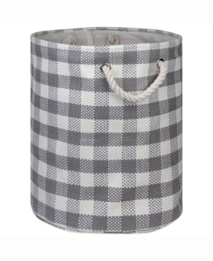 Design Import Paper Bin Checkers Round