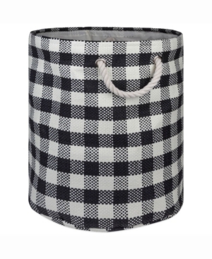 Design Import Paper Bin Checkers Round