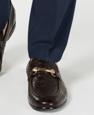 Men's Gabardine Skinny/Extra-Slim Fit Performance Stretch Flat-Front Dress Pants