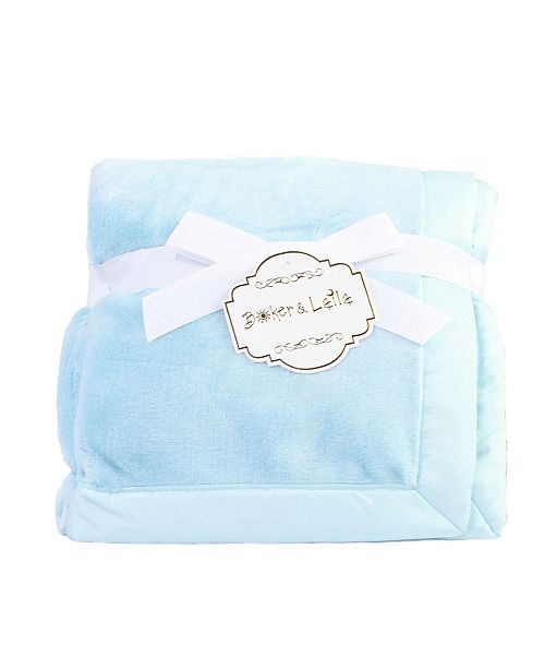 Boker Laila 3 Stories Trading Solid Coral Fleece Baby Blanket With