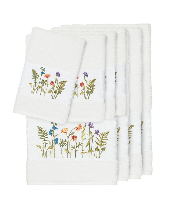 Linum Home - Turkish Cotton Serenity 8-Pc. Embellished Towel Set
