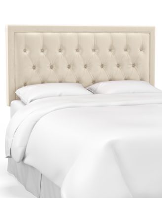 Martha Stewart Collection - Skylands Collection Layla Twin Tufted Headboard, Quick Ship