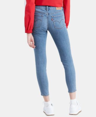 levi's 711 skinny ankle jeans white