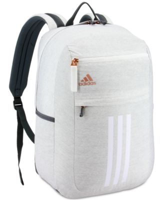 adidas league 3 stripe backpack jersey white