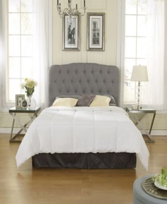 Ultima Ava Adjustable Upholstered Linen Headboard - Macy's