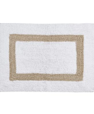 Lux Contrast Frame Bath Rug, 21" x 34"
