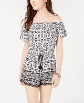 off the shoulder rompers for juniors