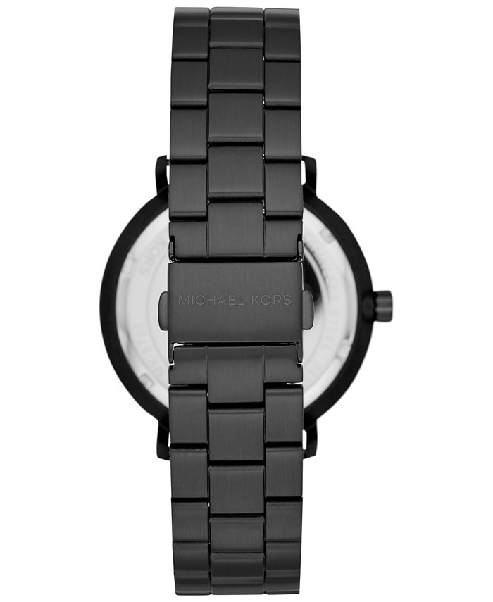 Michael Kors Men's Blake Black Stainless Steel Bracelet Watch 42mm - Macy's