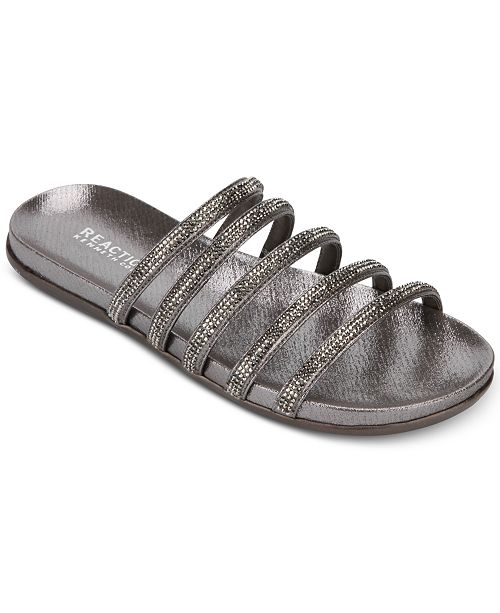 Kenneth Cole Reaction Women S Slim Shimmer Sandals Reviews Sandals Shoes Macy S