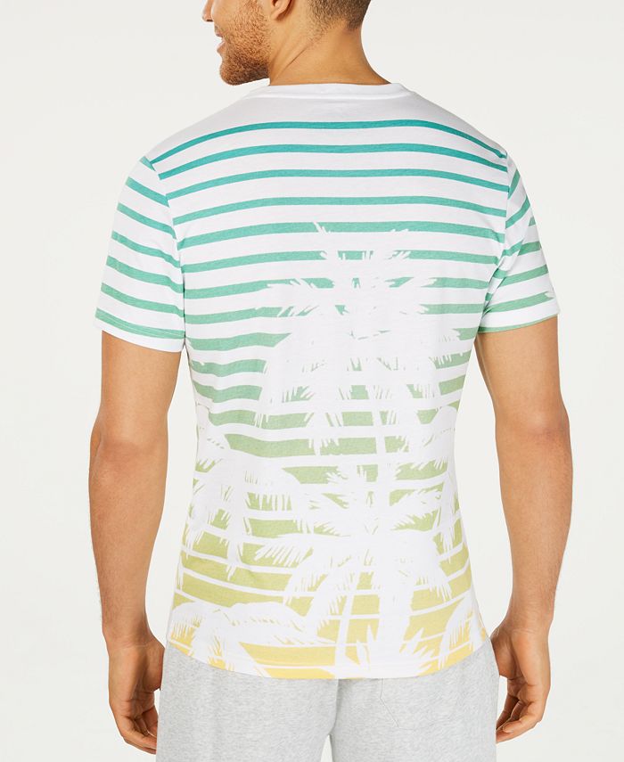 American Rag Men's Striped Palm V-Neck T-Shirt, Created for Macy's - Macy's