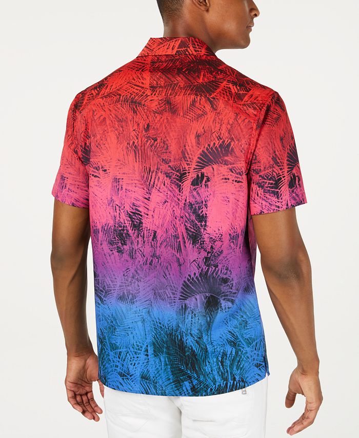 INC International Concepts INC Men's Lorenzo Tropical Camp Shirt