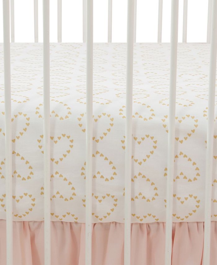 Lambs & Ivy Confetti Hearts Nursery 4Piece Baby Crib Bedding Set Macy's