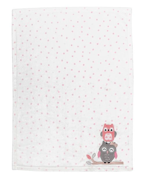 Lambs & Ivy Family Tree Polka Dot Owl Luxury Fleece Baby Blanket & Reviews Bedding Collections