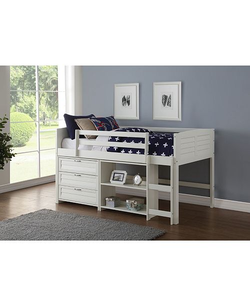 Donco Kids Twin Low Loft Bed Group C Reviews Furniture Macy S