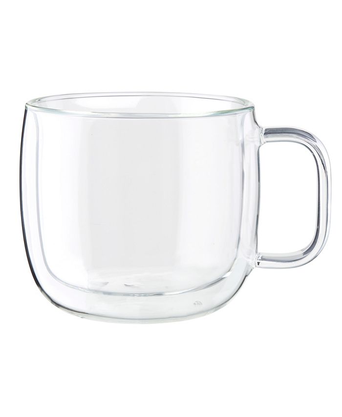  ZWILLING Sorrento Plus 4-pc Double Wall Glass , Insulated  Coffee Mug, Clear : Home & Kitchen