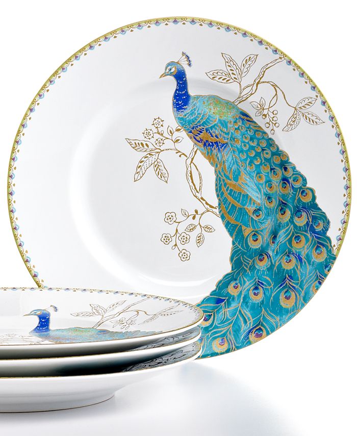 222 fifth deals dinnerware peacock
