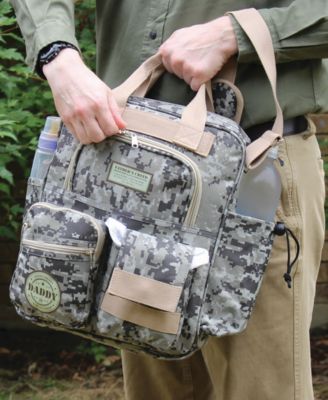 Lillian Rose Daddy Pixelated Camouflage Military Diaper Bag