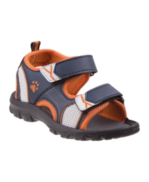 Shop Rugged Bear 's Every Step Open Toe Sandals In Navy Orang