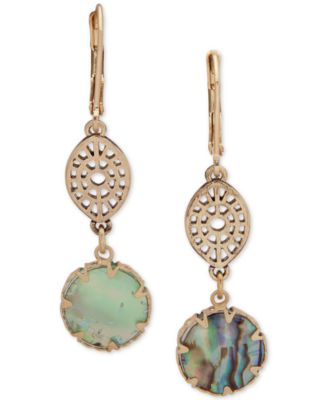 lonna & lilly - Gold-Tone Stone Double Drop Earrings