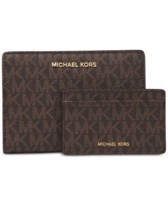 Michael Kors Signature 2-in-1 Card Case Carryall - Macy's