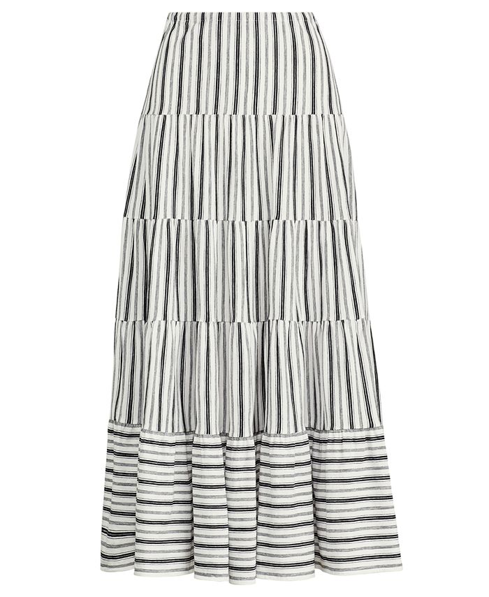 Lauren Ralph Lauren Petite Striped Jersey Peasant Skirt & Reviews ...