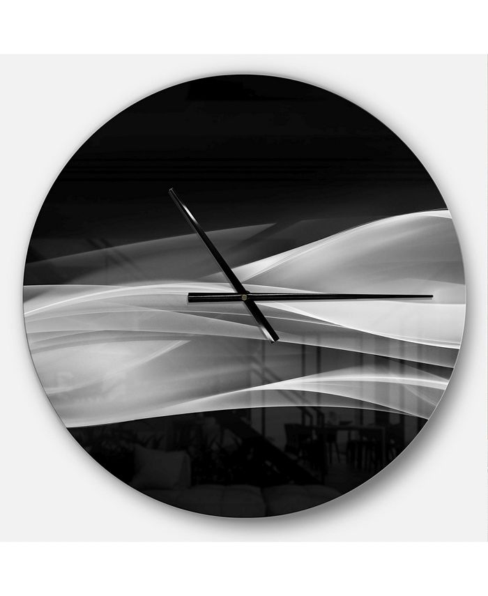 Design Art Designart Oversized Modern Round Metal Wall Clock Macy's