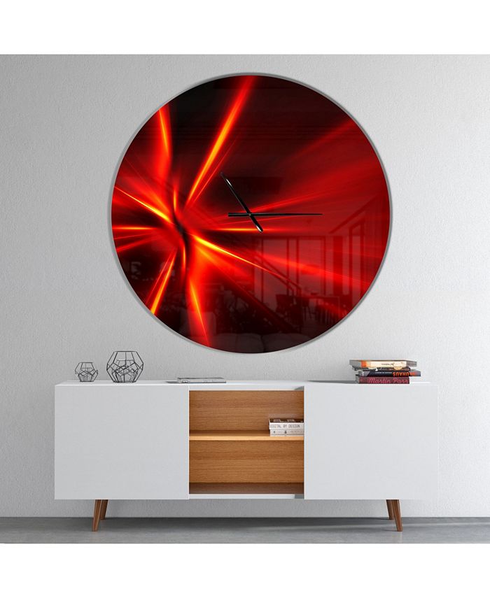 Design Art Designart Oversized Modern Round Metal Wall Clock 36 x 36