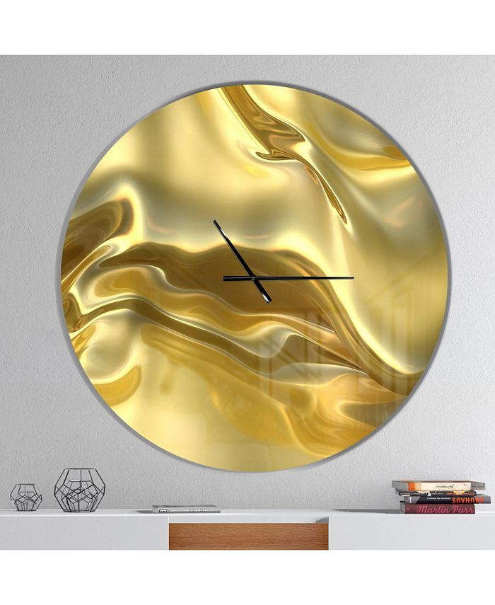 Design Art Designart Oversized Modern Round Metal Wall Clock 36 x 36
