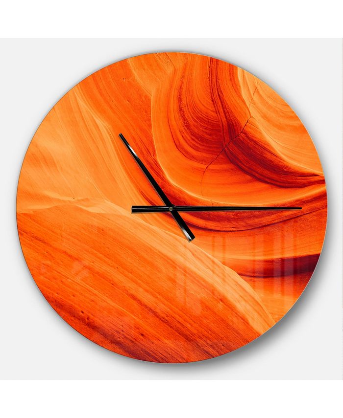 Design Art Designart Oversized Modern Round Metal Wall Clock Macy's
