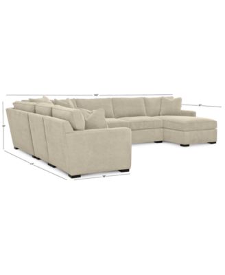 Radley 5-Pc. Fabric Sleeper Sectional Sofa, Created for Macy&#39;s