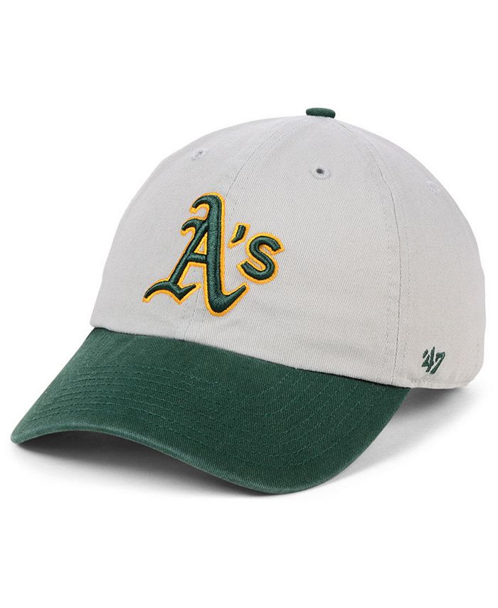 '47 Brand Oakland Athletics Gray 2-Tone CLEAN UP Cap - Macy's