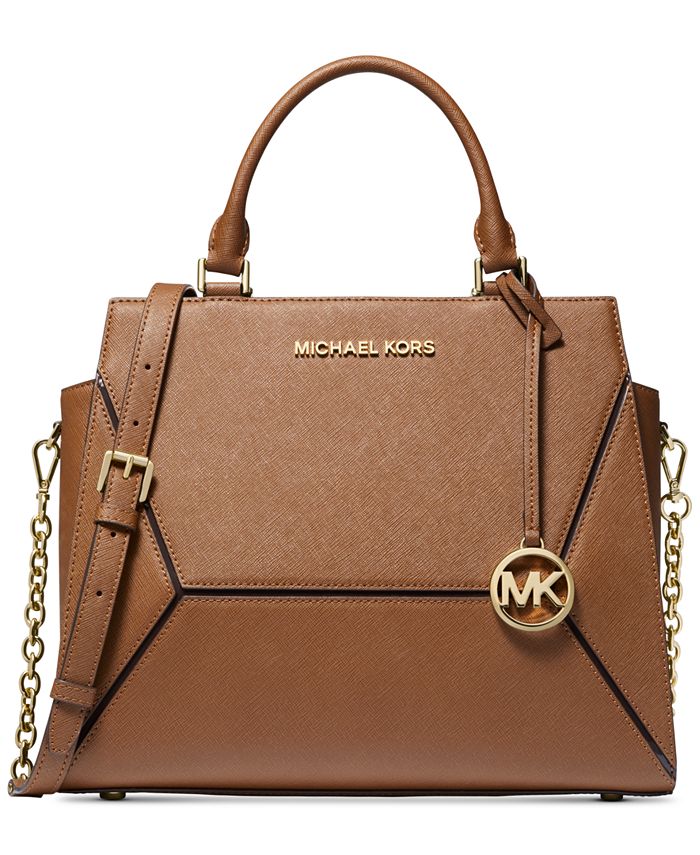 Michael Kors Prism Saffiano Leather Satchel & Reviews - Handbags 
