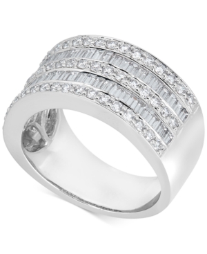 image of Diamond Baguette Multi-Row Band (1-1/2 ct. t.w.) in 14k White Gold
