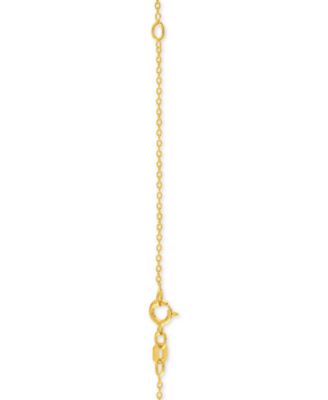 Diamond "Mommy" 18" Pendant Necklace (1/10 ct. t.w.) in 14k Gold Over Sterling Silver