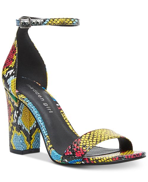 Madden Girl Bella TwoPiece Block Heel Sandals & Reviews Sandals