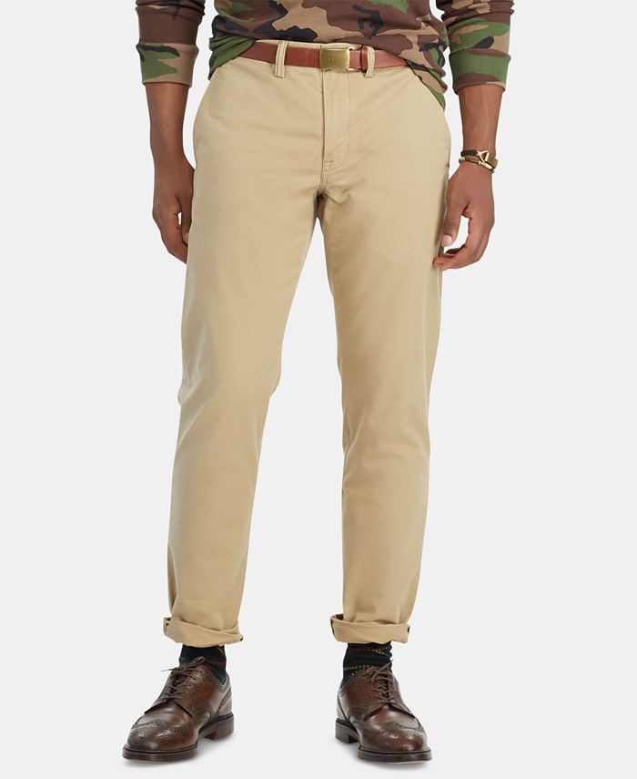 Polo Ralph Lauren Men's Slim Fit Stretch Twill Pants - Macy's