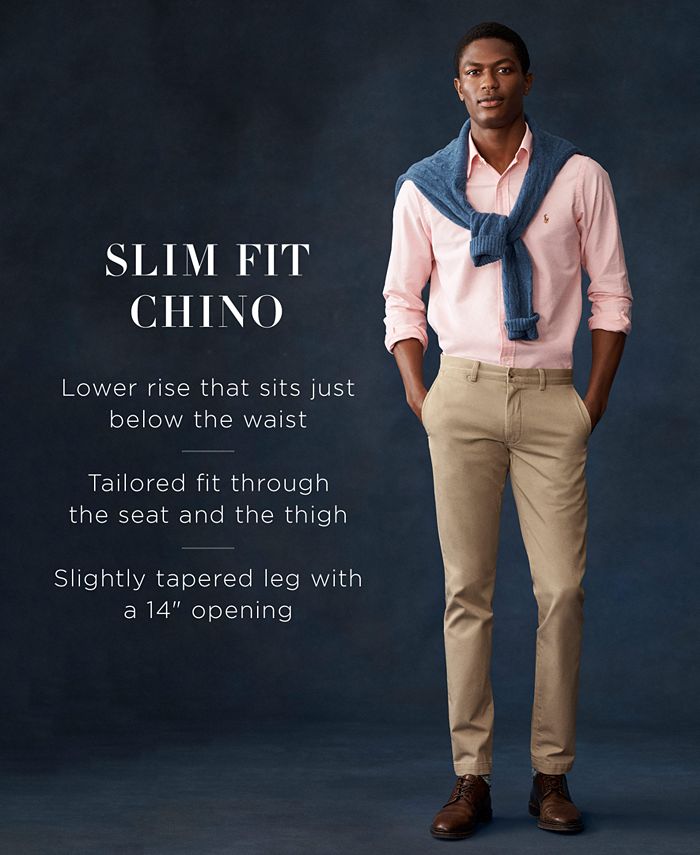 Polo Ralph Lauren Men's Slim-Fit Stretch Chino Pants & Reviews - Pants - Men  - Macy's