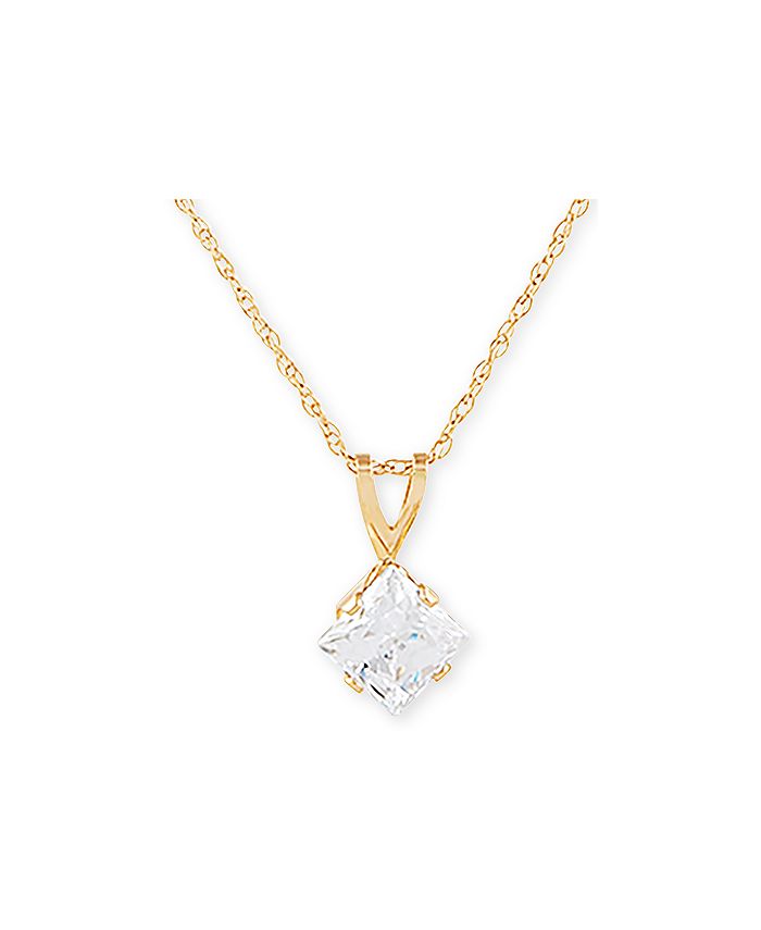 Macy's cubic discount zirconia necklace
