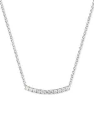 image of Cubic Zirconia Curved Bar 18