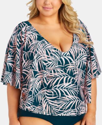 plus size swimdress with sleeves