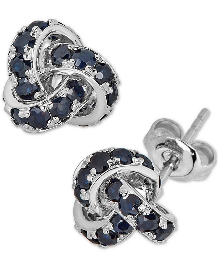 Macys love store knot earrings