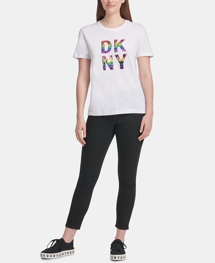 DKNY Rainbow City Logo T-Shirt - Macy's