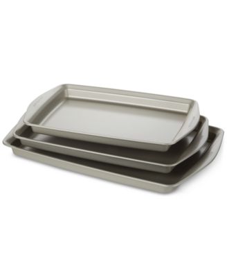 Nonstick Bakeware 3-Pc. Cookie Pan Set, Silver