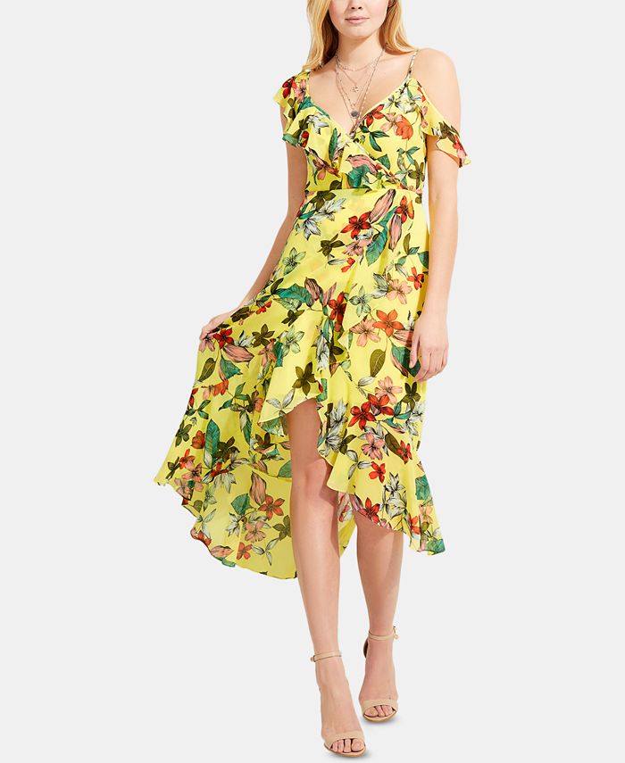 GUESS Printed Asymmetrical Dress Macy's