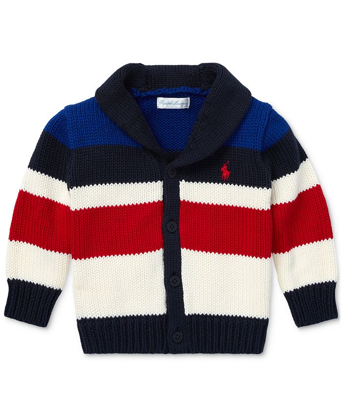 Polo Ralph Lauren Baby Boys Striped Shawl Cardigan Macy's